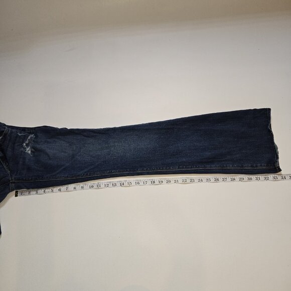 American Eagle Artist Jeans 4 L 29 X 34 Medium Wash 7952 Boot Cut Womens Stretch - Picture 7 of 11